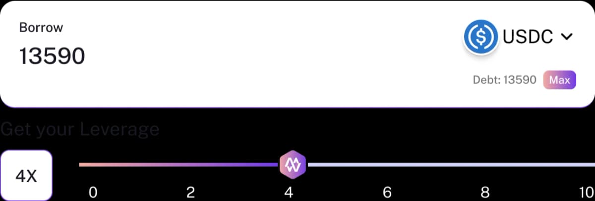 Composable leverage trading interface